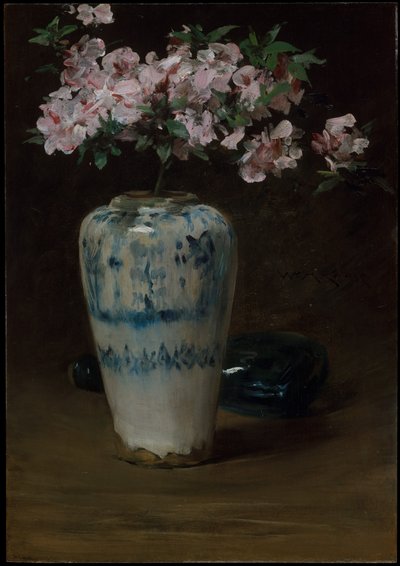 Pink Azalea, Chinese Vase by William Merritt Chase